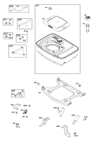 Fuel Supply Group Diagram and Parts List for 305447-0634-H5 200000 - 399999 Briggs and Stratton Engine